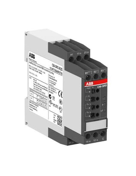 ABB Реле за контрол на ток 1P, CM-SRS, AC 3...30mA, 0.1s...30s, 