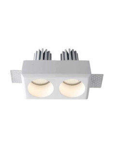 V-TAC 2xGU10 Гипсова Отливка Кръг Бяла - 6775 - Цена | LEDs4economy
