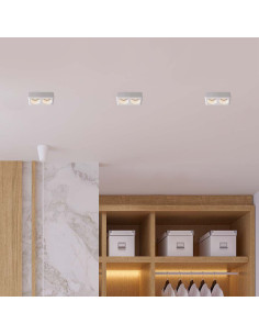 V-TAC 2xGU10 Гипсова Отливка Кръг Бяла - 6775 - Цена | LEDs4economy 2