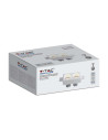 V-TAC 2xGU10 Гипсова Отливка Кръг Бяла - 6775 - 3