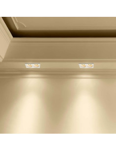 V-TAC 2xGU10 Гипсова Отливка Кръг Бяла - 6762 - Цена | LEDs4economy 2