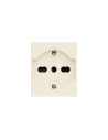 VIMAR 30210.C Контакт SICURY Linea, 2P+E 16A P40 250 V~, унив.стандарт, детска защита, 2М, Canvas, 