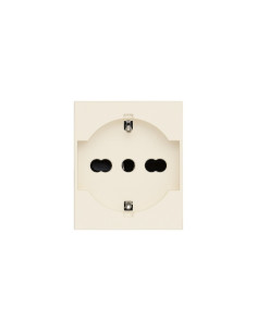 VIMAR 30210.C Контакт SICURY Linea, 2P+E 16A P40 250 V~, унив.стандарт, детска защита, 2М, Canvas, - Цена | LEDs4economy 2