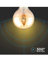 V-tac LED Крушка - 4W Filament E27 G80 Амбър 2200K 217148 - 6
