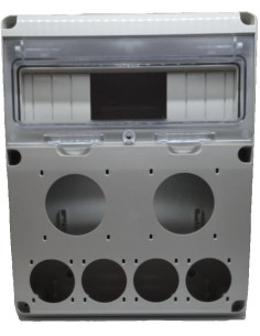 Scame Табло за индустриални контакти и DIN модули IP55, UV, серия Enerbox /11 DIN, 2х16-32A и 8хшуко/ - 633.2046 - Цена | LEDs4e