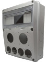 Scame Табло за индустриални контакти и DIN модули IP55, UV, серия Enerbox /11 DIN, 2х16-32A и 8хшуко/  - 633.2046 - 2