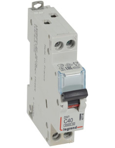 Legrand Автоматичен прекъсвач DX3 1P+N 40A крива С 6kA - 407746 - Цена | LEDs4economy
