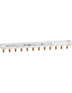 SE Захранващ гребен Easy 9 3P 10мм2 63A 4 прекъсвача L1L2L3 - EZ9XPH312 - Цена | LEDs4economy