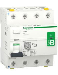 SE ДТЗ Acti 9 iID 4P 40A 300mA тип B 10kA 4 мод. - A9Z64440 - Цена | LEDs4economy