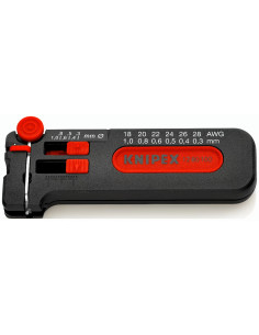 Knipex Инструмент за заголване на жило Ø0.3-1мм, черна ръкохватка 100мм, с отваряща пружина, - K1280100SB - Цена | LEDs4economy