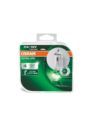 OSRAM АВТОМОБИЛНА ЛАМПА 64193ULT H4 60/55W 12V P43t BLISTER  - 