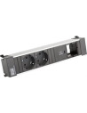 BACHMANN Модул за POWER FRAME 4M с 2х Шуко, USB тип C Power Delivery 30W и 1х празен модул, цвят Черен,  - B916.507