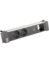 BACHMANN Модул за POWER FRAME 4M с 2х Шуко, USB тип C Power Delivery 30W и 1х празен модул, цвят Черен,  - B916.507 - 2