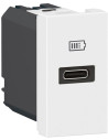 Legrand Розетка USB за зареждане тип C Power Delivery 20W 1 мод. цвят Бял Mosaic  - 077690L - 2