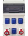 Scame Табло 672.5616 тип А сглобено с индустриални контакти  и токови защити ABB - 672.5616-A - 2