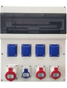 Scame Табло 672.5822 тип А сглобено с индустриални контакти  и токови защити ABB - 672.5822-A - 2