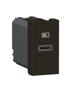 Legrand Розетка USB за зареждане тип C Power Delivery 20W 1 мод. цвят Черен Mosaic - 077692L - Цена | LEDs4economy
