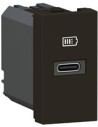 Legrand Розетка USB за зареждане тип C Power Delivery 20W 1 мод. цвят Черен Mosaic  - 077692L