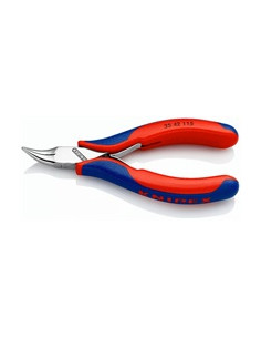 Knipex Клещи с извит остър връх за електроника, синьо-червена ръкохватка 115мм, с отваряща пружина, - K3542115 - Цена | LEDs4eco 2