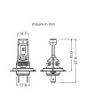 OSRAM АВТОМОБИЛНА LED ЛАМПА 64210DWNBSP H7 LEGAL LED 16W 12V PX26D BOX2 TRADE  - 4062172411295 - 2