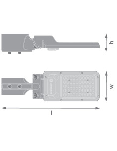 LEDVANCE LED URBAN AREA 30W 840 IP65 BK - 4099854361722 - Цена | LEDs4economy 2