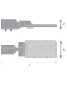 LEDVANCE LED URBAN AREA 30W 840 IP65 BK  - 4099854361722 - 2