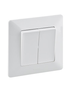 Legrand 755738 Сериен ключ Valena Life 1х, с рамка, бял, - 755738 - Цена | LEDs4economy 2