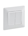 Legrand 755738 Сериен ключ Valena Life 1х, с рамка, бял,  - 755738 - 2