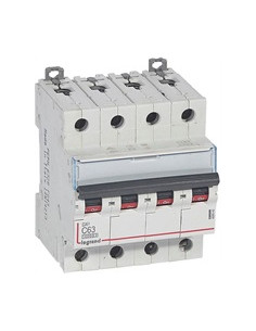 Legrand Автоматичен прекъсвач DX3 4P 63A крива С 10kA 6 мод. IT - 409342 - Цена | LEDs4economy 2