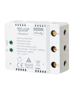 Shelly Smart Контролер 1х On/Off 25A изисква неутрала Ogemray Relay за Умен дом - Цена | LEDs4economy 2