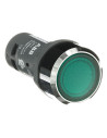 ABB Бутон зелен светещ CP1-31G-10 1NO 24Vac/dc хромиран ринг Ø22mm Compact  - 1SFA619100R3112