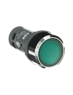ABB Бутон зелен светещ CP1-31G-10 1NO 24Vac/dc хромиран ринг Ø22mm Compact - 1SFA619100R3112 - Цена | LEDs4economy 2