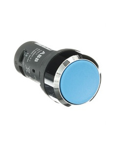 ABB Бутон син CP1-30L-10 1NO хромиран ринг Ø22mm Compact - 1SFA619100R3014 - Цена | LEDs4economy 2