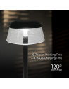 V-TAC 2W LED Настолна Лампа (130x285) 3в1 Димираща Черно Тяло - 23685 - 2