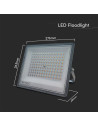 V-TAC 100W LED Прожектор 3в1 Сиво Тяло - 23615 - 6