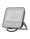 V-TAC 50W LED Прожектор SMD SAMSUNG Чип 1м Кабел Черно Тяло Сиво Стъкло Мат 4000K - 23688