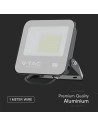 V-TAC 50W LED Прожектор SMD SAMSUNG Чип 1м Кабел Черно Тяло Сиво Стъкло Мат 4000K - 23688 - 3
