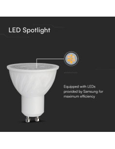 LED Крушка - SAMSUNG ЧИП 6W GU10 4000K - Цена | LEDs4economy 2