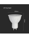 LED Крушка - SAMSUNG ЧИП 6W GU10 4000K - 6
