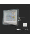 V-TAC 50W LED Прожектор 3в1 Сиво Тяло - 23614 - 4
