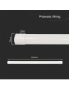 V-TAC 40W LED Линейно Тяло 120см 3в1 - 23680 - 6