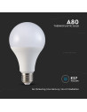 V-tac LED Крушка - 20W E27 A65 Термо Пластик 6400K 23749 - 7