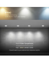 V-TAC 18W LED Луна Bridgelux 3в1 Бял Ринг + Черна Основа - 23674 - 7