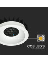 V-TAC 18W LED Луна Bridgelux 3в1 Бял Ринг + Черна Основа - 23674 - 9