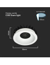 V-TAC 12W LED Луна Bridgelux 3в1 Бял Ринг + Черна Основа - 23672 - 9