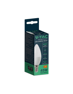 V-tac LED Крушка - 6.5W E14 Пластик Кендъл 6400K 211131 - Цена | LEDs4economy 2