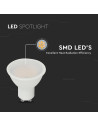 V-tac LED Крушка - 10W GU10 SMD Пластик 6500K 218801 - 3