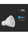 V-tac LED Крушка - 6W GU10 SMD Пластик 110° 6400K 211941 - 2
