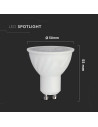 V-tac LED Крушка - 6W GU10 SMD Пластик 38° 6400K 211911 - 3