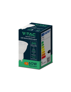V-tac LED Крушка - 6W GU10 SMD Пластик 38° 4000K 211901 - Цена | LEDs4economy 2